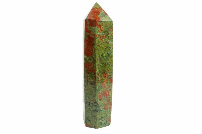 Tall, Polished Unakite Obelisk - South Africa #151887